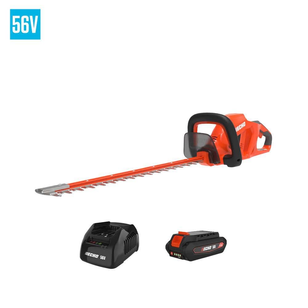 ECHO 56V 22 in. Double-Sided Reciprocating Cordless Battery Powered Hedge Trimmer with 2.5Ah Battery and Charger