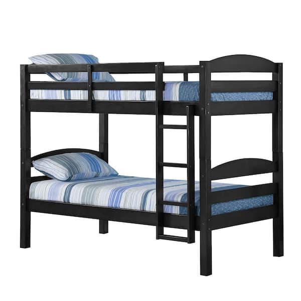 Walker Edison Furniture Company Solid, Mainstays Twin Over Twin Wood Bunk Bed