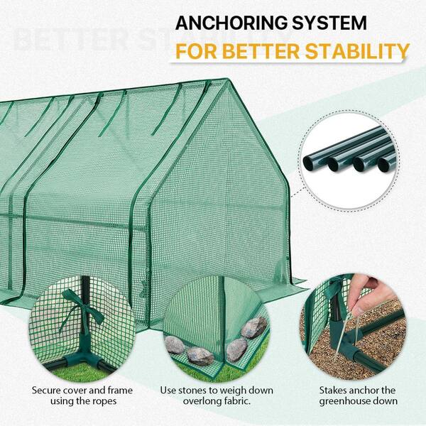 EAGLE PEAK 95 in. W x 36 in. D x 36 in. H Garden Low Mini Tunnel