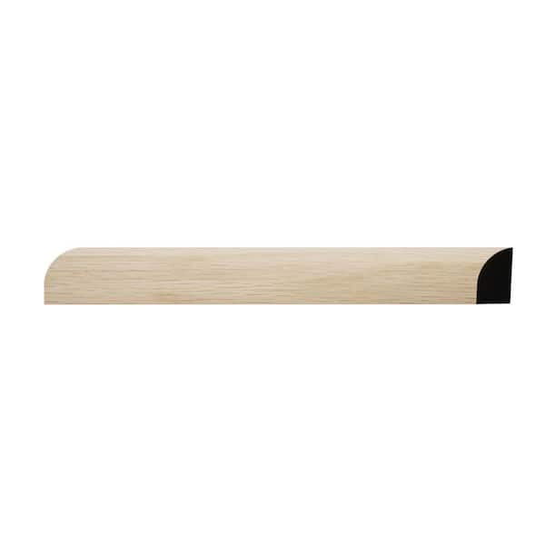 Ekena Millwork WM129 0.44 in. D x 0.69 in. W x 6 in. L Wood (White Oak) Baseboard Moulding Sample
