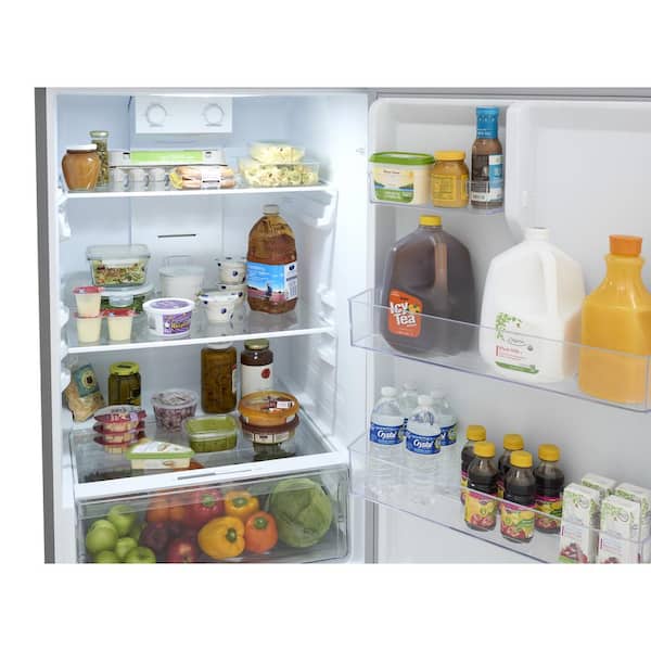 28 in. 16 cu. ft Garage Ready Top Freezer Refrigerator in Stainless Steel, ENERGY STAR