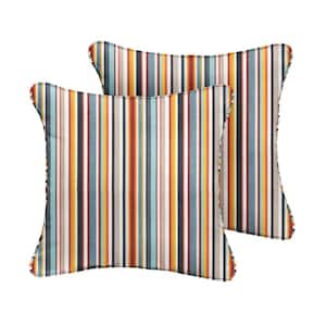 Brentwood parallel shop stripe throw pillow