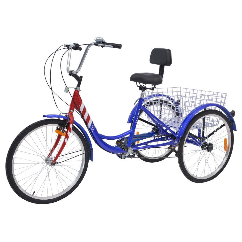 Teenager Tricycle 16 inch 3 Wheel Bicycle Cruiser Bike 15 Colors with Basket New 