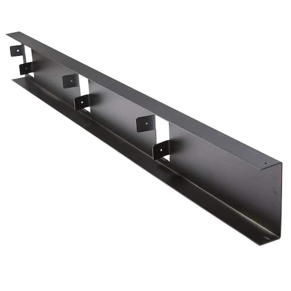 FORTRESS Evolution Steel Black Deck Framing 2 in. x 6 in. x 8 ft. U-Rim Joist 16 in. O.C.