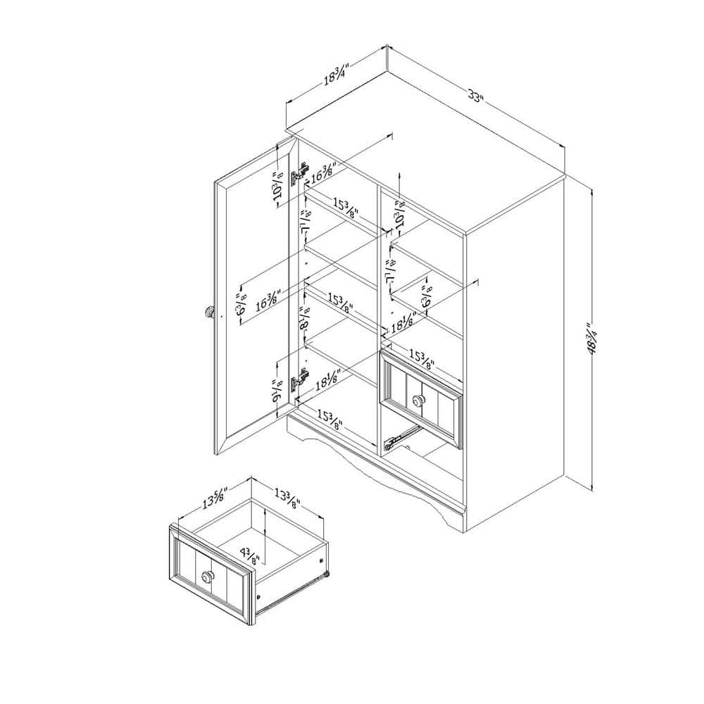 Savannah Espresso Kids Armoire with Adjustable Shelves