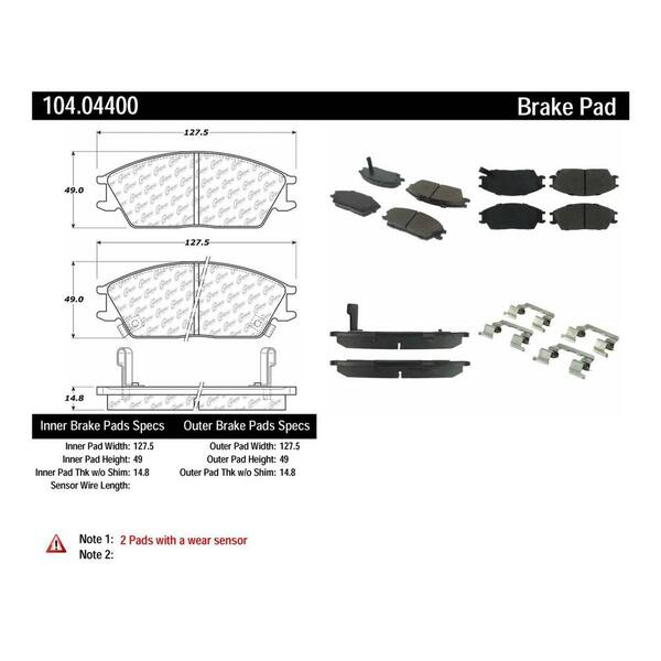Centric Parts Disc Brake Pad Set