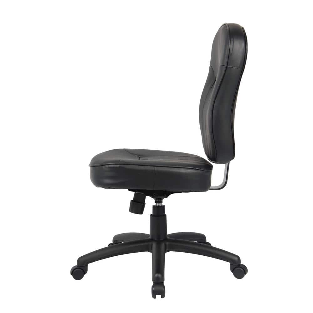 Black Ergonomic High Back Leather Office Chair