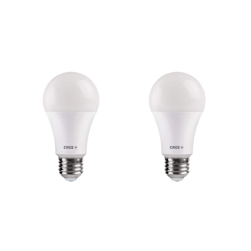 CREE 60W Soft White 2700K 2 pack A19 Dimmable Exceptional Light Quality LED