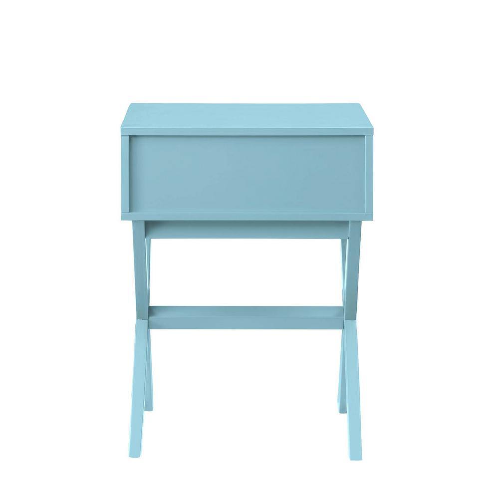 Landon Sea Foam 19" Modern Storage End Table
