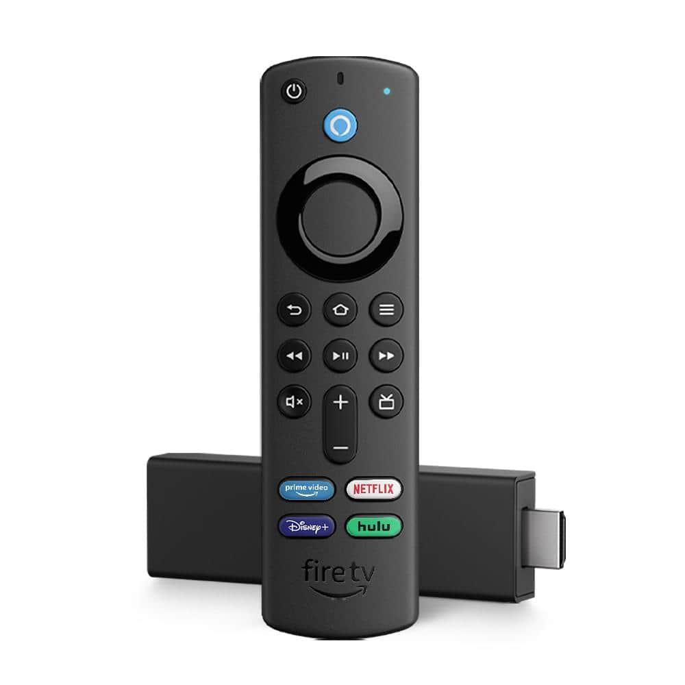 Amazon Fire TV Stick 4K with Alexa Voice Remote (Includes TV controls), Black Vibrant 4K cinematic experience - Unlock a complete 4K Ultra HD experience with support for leading HDR formats, Dolby Vision, Dolby Atmos Audio, access to the latest 4K content, and a lightning-fast processor, Fire TV Stick 4K enables you to experience the beauty of 4K Ultra HD movies and shows on your TV. Includes the Alexa Voice Remote with dedicated power and volume buttons to control your compatible TV, soundbar and receiver. Plus, convenient preset app buttons make it easy to go directly to your favorite apps. Color: Black.