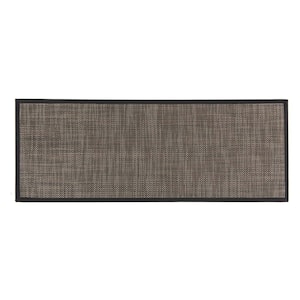 Border Brown 18 in. x 47 in. Anti-Fatigue Standing Mat