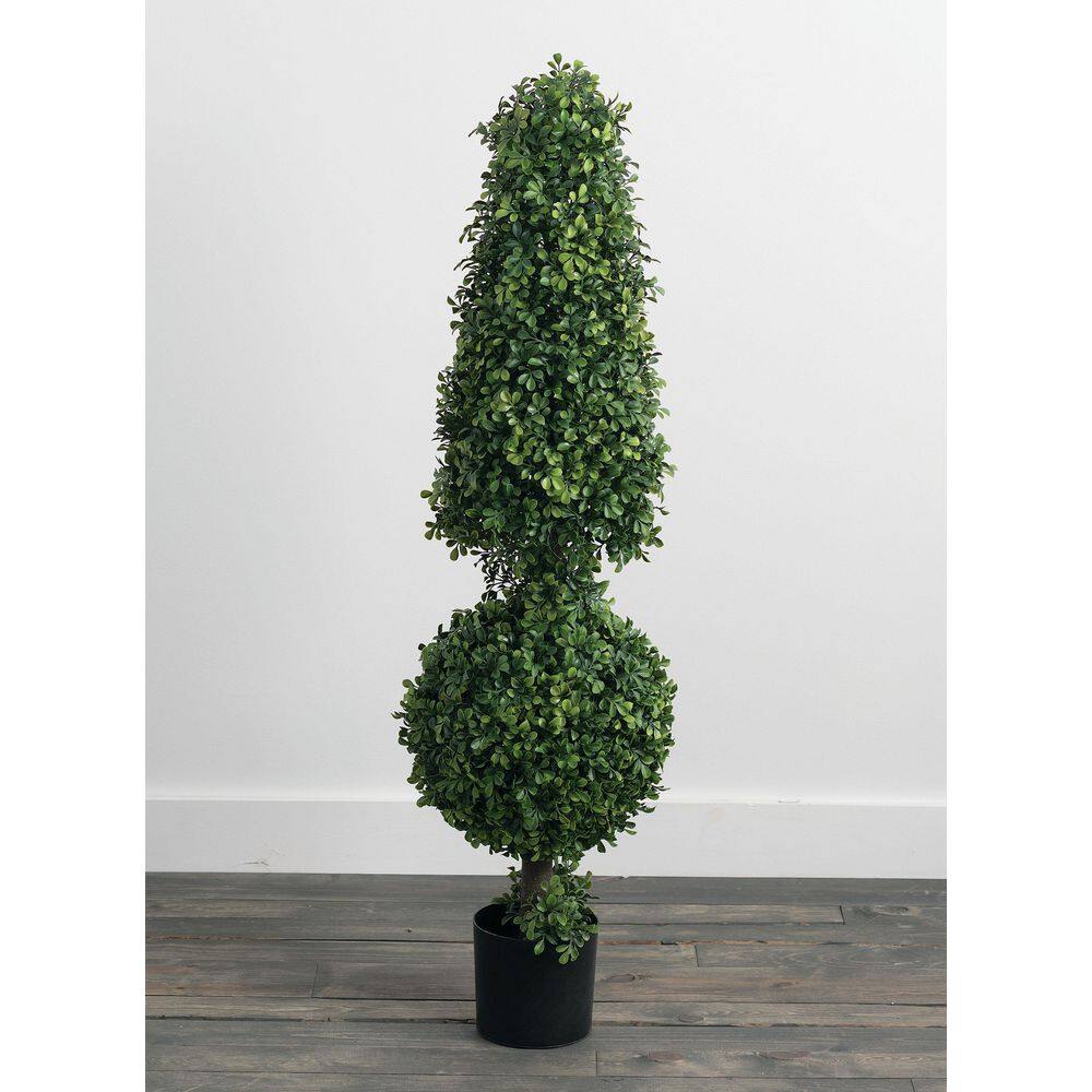 SULLIVANS 51 in. Artificial Boxwood Topiary 02284TOP The Home Depot
