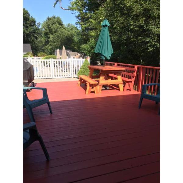 72" Medium Brown Redwood Picnic Table with Detached Benches