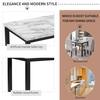 Marketing image showing elegance and modern style of the table.
