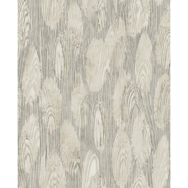 A-Street Prints Monolith Grey Abstract Wood Grey Wallpaper Sample