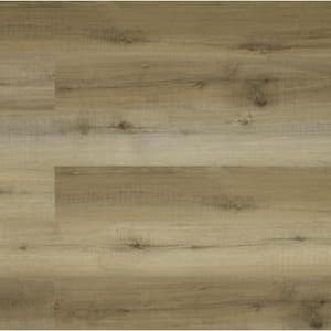 Take Home Sample - 7 in. x 7 in. Hunt River Hickory Brown Rigid Core Click Lock Luxury Vinyl Tile Flooring
