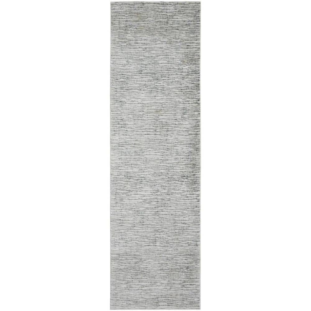 2 ft. x 8 ft. Ivory, Gray, Green Abstract Runner Rug price history on PriceWatchPro