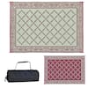 Reversible Mats 6 ft. x 9 ft. Reversible Mat - Classic Burgundy/Beige  116095 - The Home Depot