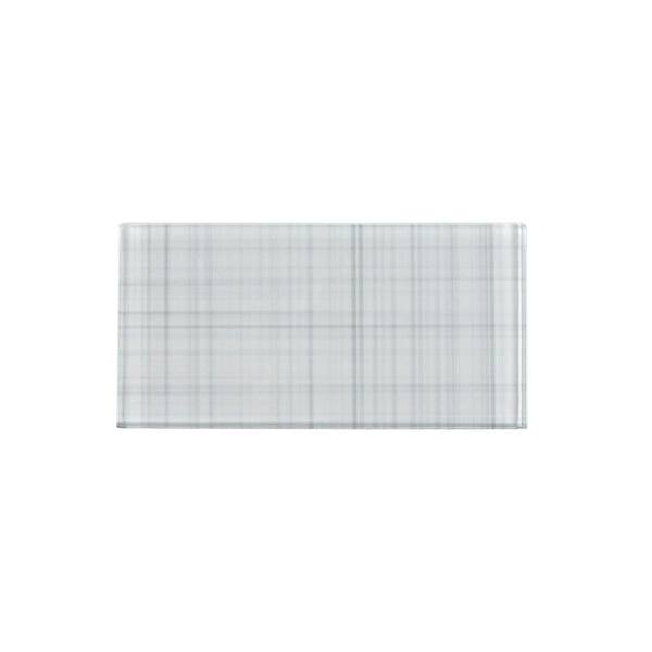 Jeffrey Court Wisp Glass White 3 in. x 6 in. Glossy Glass Wall Tile (10 sq. ft./Case)