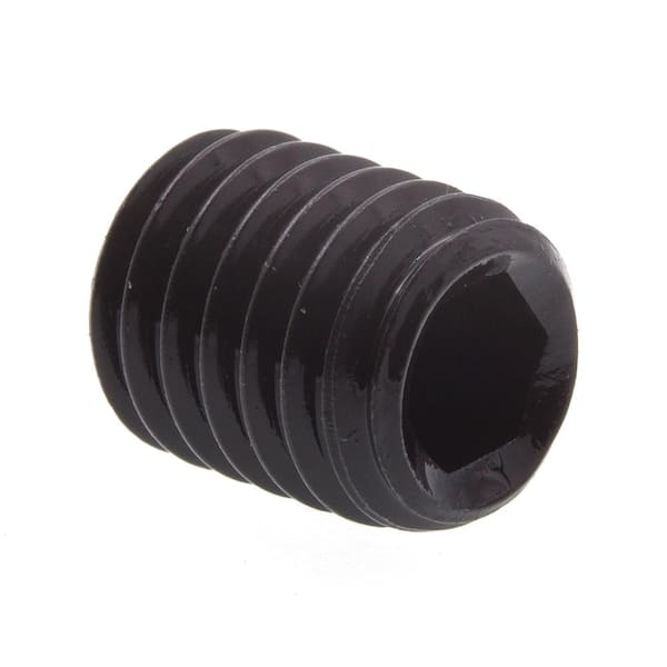 Prime-Line M8-1.25 x 10 mm Black Oxide Coated Steel Socket Set Screws (10-Pack)