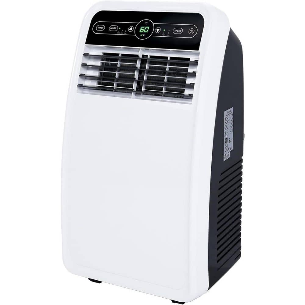 8,000 BTU Portable Air Conditioner with Dehumidifier and Fan Modes, Remote Control for Rooms up to 200 sq. ft.  in White price history on PriceWatchPro