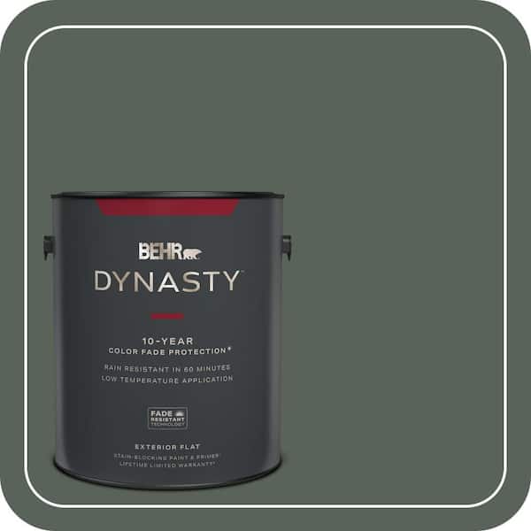 BEHR DYNASTY 1 gal. #ECC-21-3 Imperial Palm Flat Exterior Stain-Blocking Paint & Primer