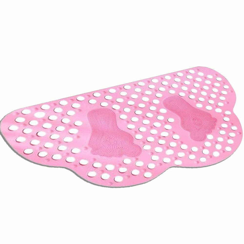 28 in. L x 16 in. W x 0.5 in. H Non-Slip Oval Shape Bath Mat Bath Accessory in White price history on PriceWatchPro