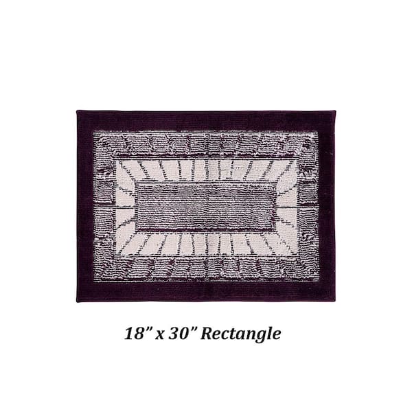 Radiance Burgundy 18 in. x 30 in. Rectangle 100% Polypropylene Kitchen Mat