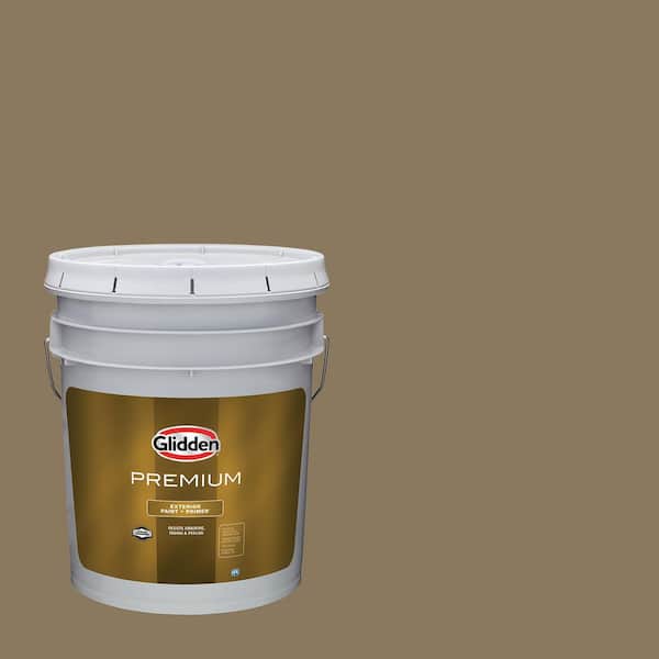 Glidden Premium 5 gal. PPG1097-6 Rain Barrel Semi-Gloss Exterior Latex Paint