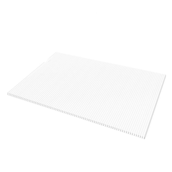 Sunlite 24 in. x 4 ft. Multiwall Polycarbonate Panel in White Opal ...