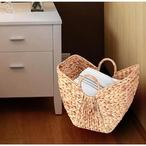 Large Wicker Laundry Basket with Round Handles