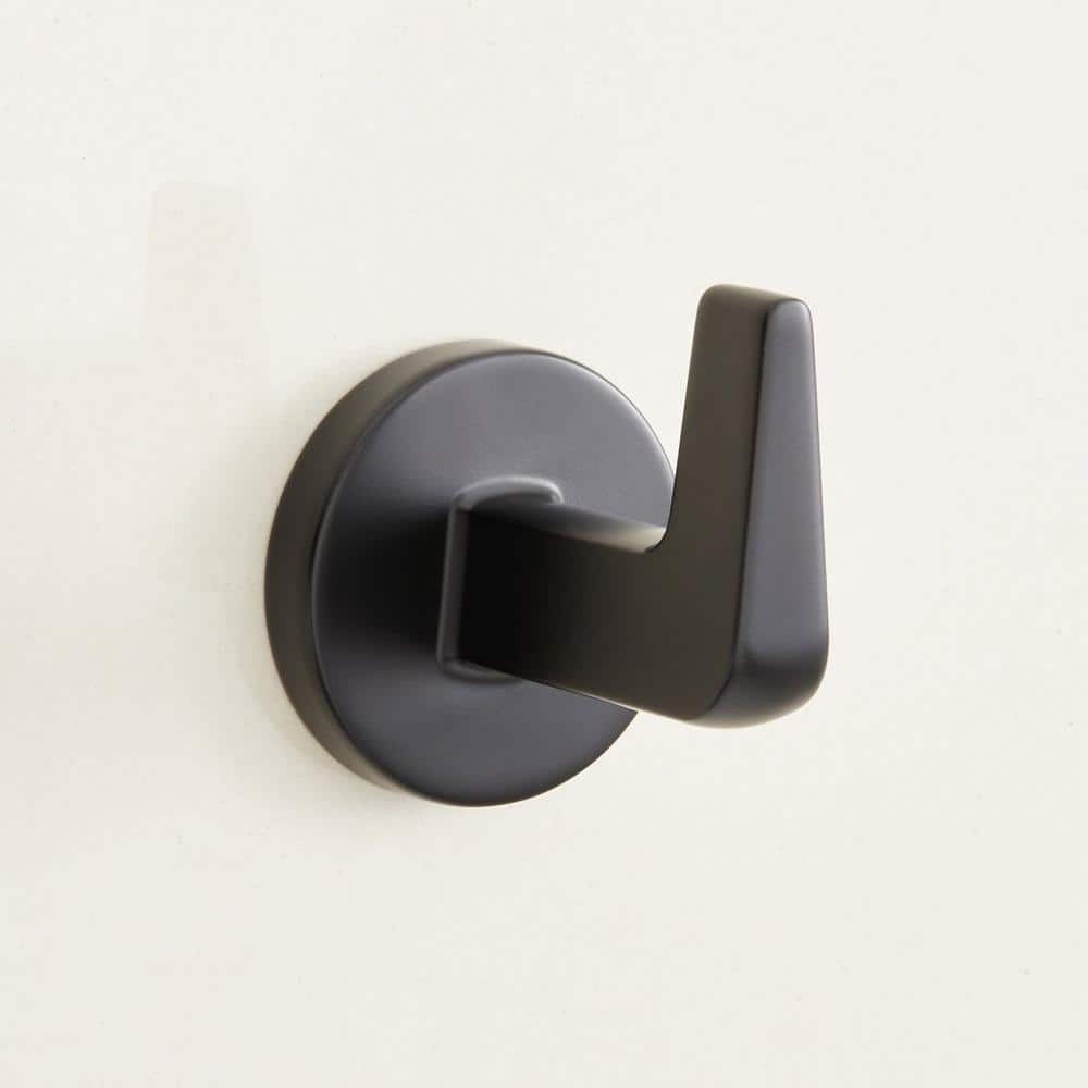 Matte Black Metal Wall Mounted Robe Hook