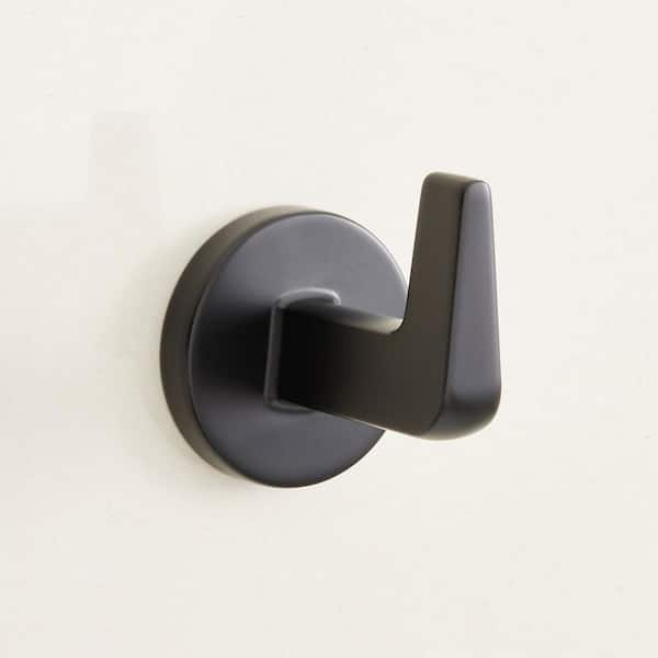 Drea J-Hook Robe/Towel Hook in Matte Black