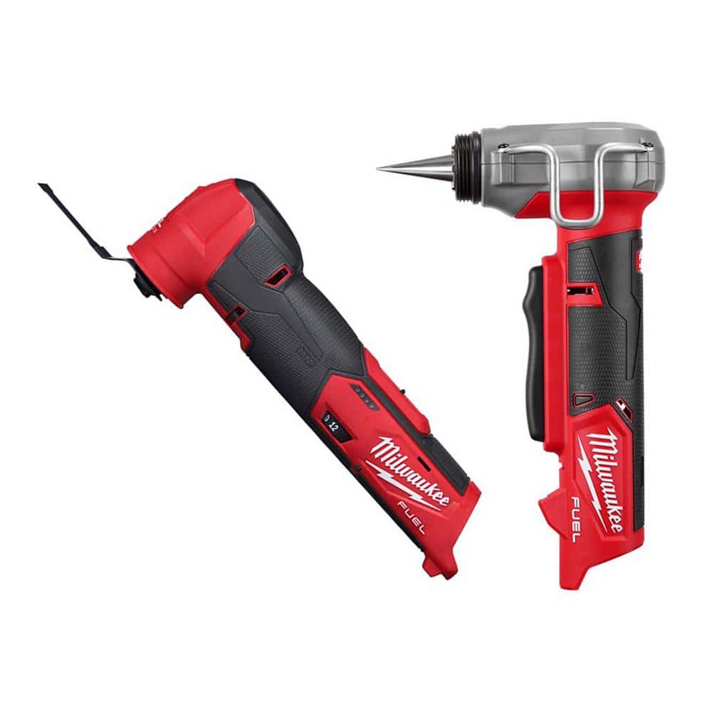 Milwaukee M12 FUEL 12-Volt Lithium-Ion Cordless Oscillating Multi-Tool  ProPEX  Expander Tool w/1/2 in. to in. Expander Heads 2526-20-2532-20 The Home  Depot