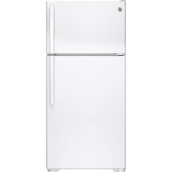 GE 14.6 cu. ft. Top Freezer Refrigerator in White, ENERGY STAR