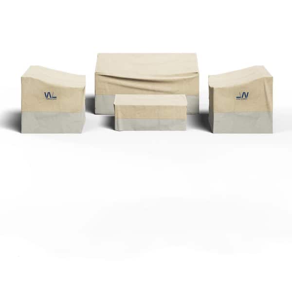 SUNVIVI 4-Piece Outdoor Patio Furniture Covers