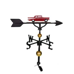 32 in. Deluxe Red Classic Car Weathervane