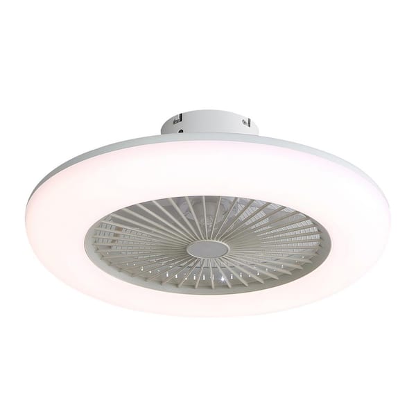 BANSA ROSE 22 in. LED Indoor/Outdoor Covered White Ceiling Fan