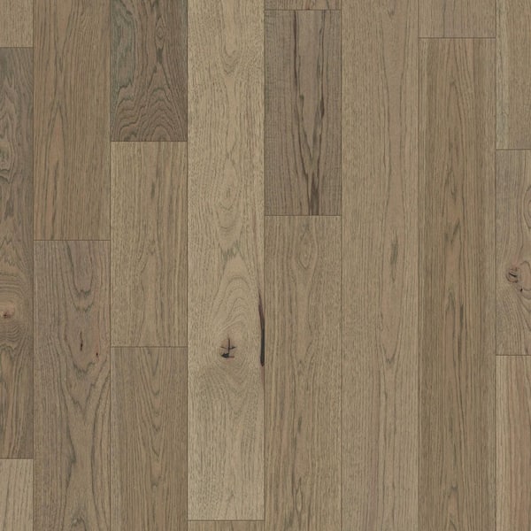 ASPEN FLOORING Take Home Sample - Desert Shadow Hickory Water Resistant Engineered Hardwood Flooring