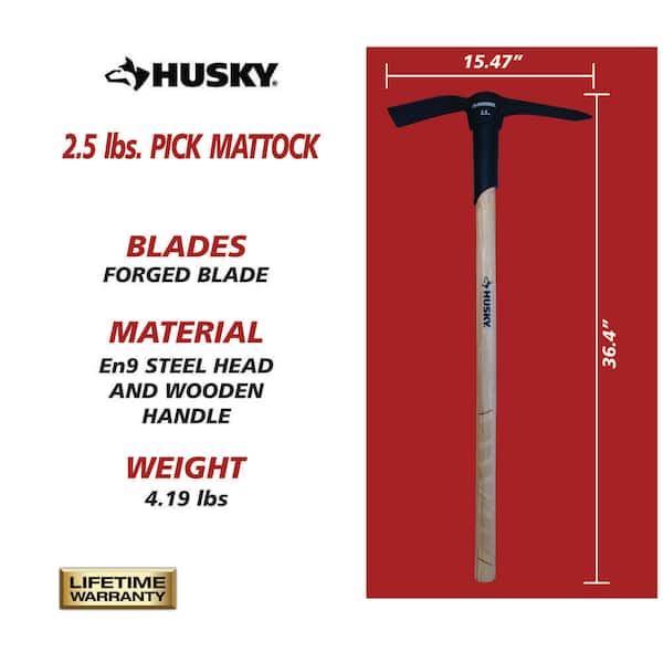 2.5 lb. Pick Mattock with 36 in. Hardwood Handle