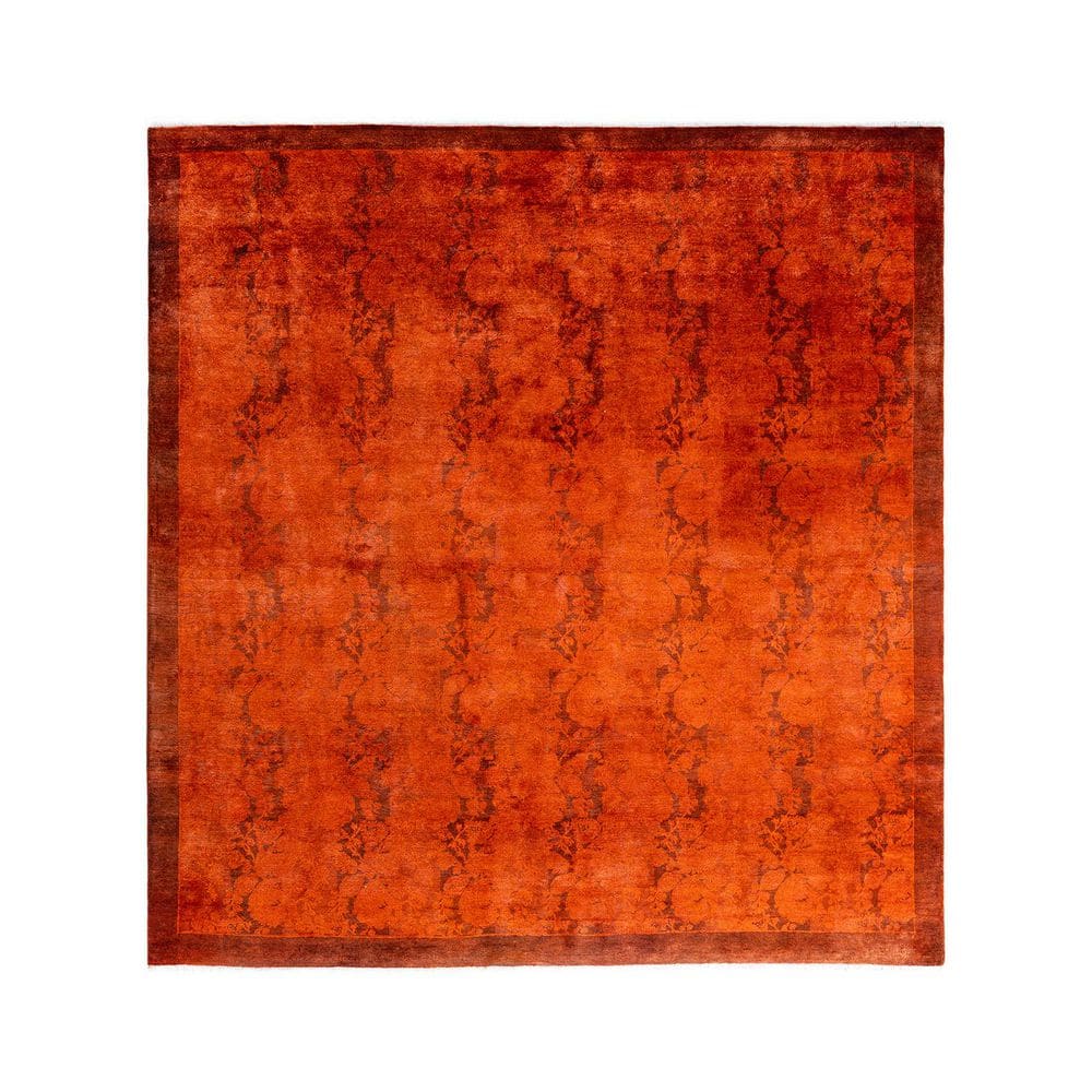 Overdyed Orange 6 ft. x 9 ft. Solid Wool Indoor Area Rug price history on PriceWatchPro