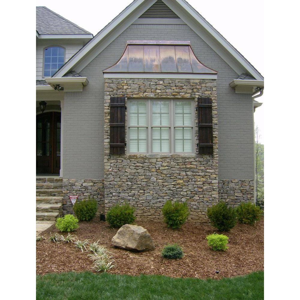 Primed White Pine Board and Batten Exterior Shutters, 18" x 33"