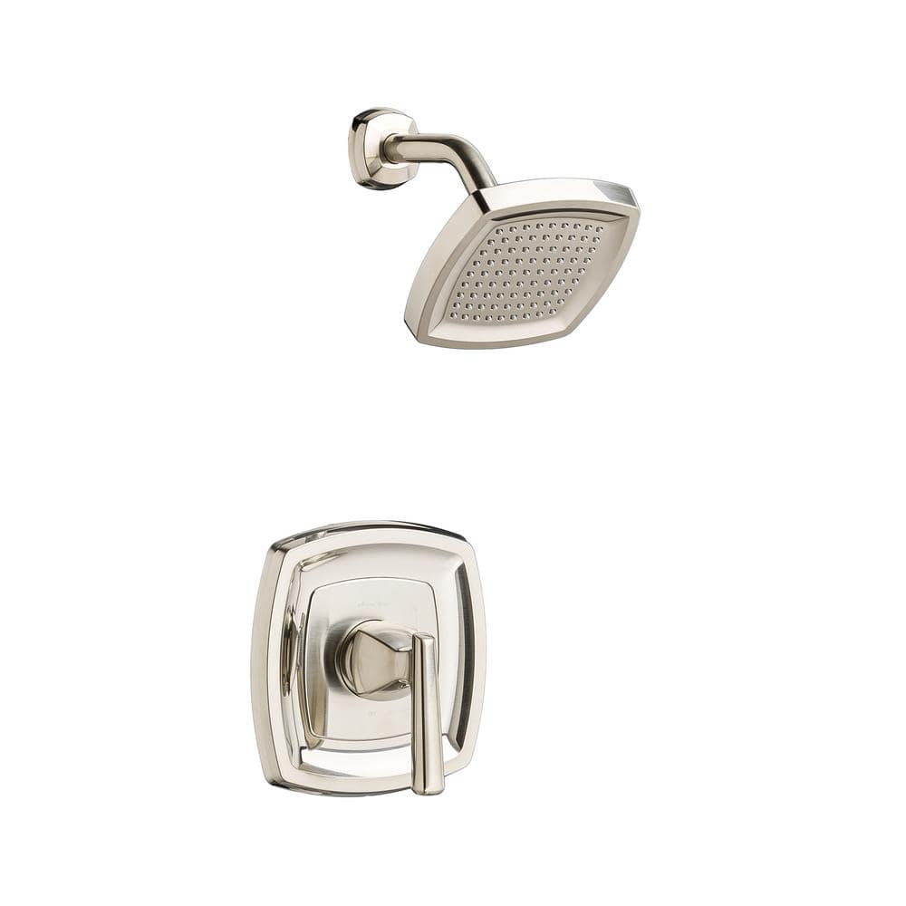 Edgemere 1-Handle Shower Faucet Trim Kit for Flash Rough-in Valves in Brush