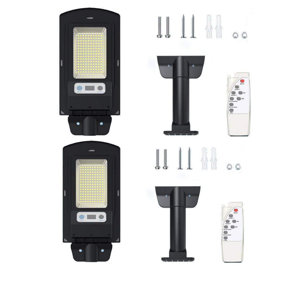 6500K LED Flood Light Solar Powered Outdoor IP66 Waterproof Motion Sensor Dusk to Dawn 2 Pack price history on PriceWatchPro