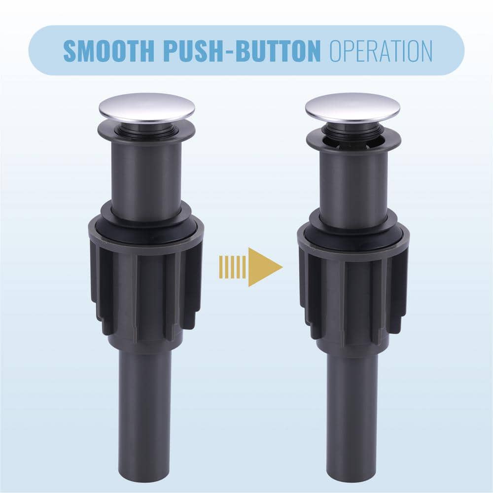 Chrome Pop-Up Drain Assembly for Bathroom Sink