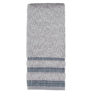 Navy Geometric Cotton Single Hand Towel