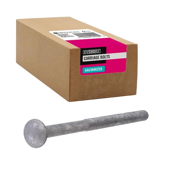Everbilt 5/8 in.-11 x 10 in. Galvanized Carriage Bolt (10-Pack)