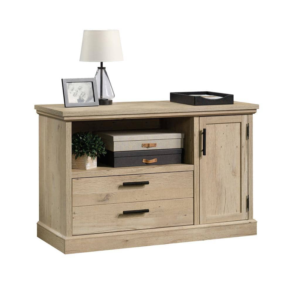 Prime Oak Lateral File Cabinet Credenza with Adjustable Shelf