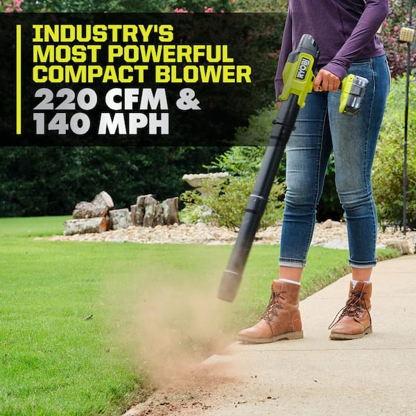 RYOBI ONE+ HP 18V Brushless 220 CFM 140 MPH Blower & 18V Brushless