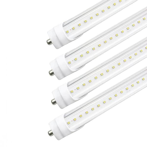 BEYOND LED TECHNOLOGY ZELL , LED T8 Tube , 60 Watt , 7800 Lumens , 6500K , 100V-277V , 8ft , Striped Lens , Double Ended Power,Pack-20